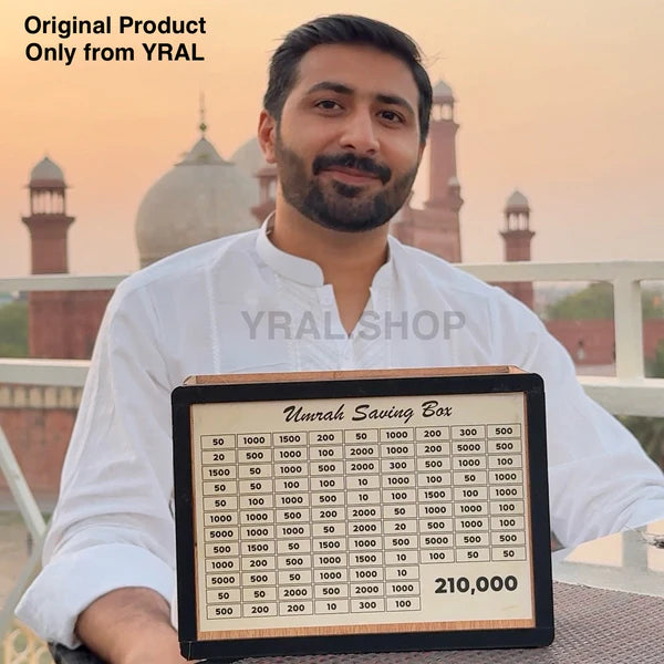 Umrah Saving Box – Handmade Premium Wooden
